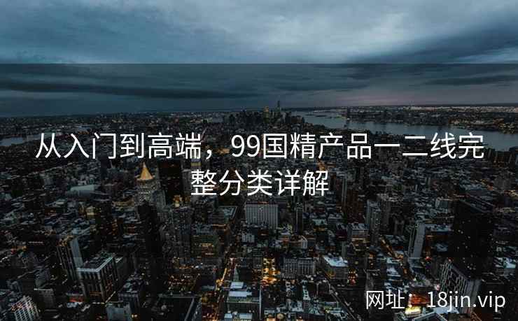 从入门到高端，99国精产品一二线完整分类详解