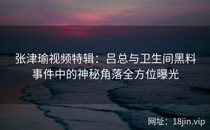 张津瑜视频特辑：吕总与卫生间黑料事件中的神秘角落全方位曝光