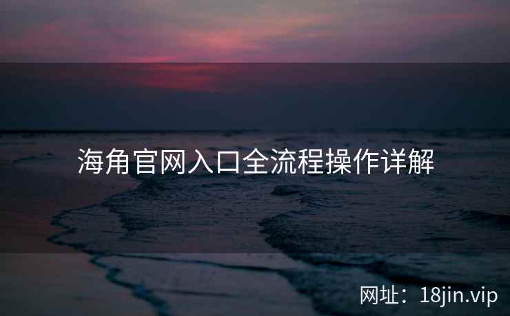 海角官网入口全流程操作详解